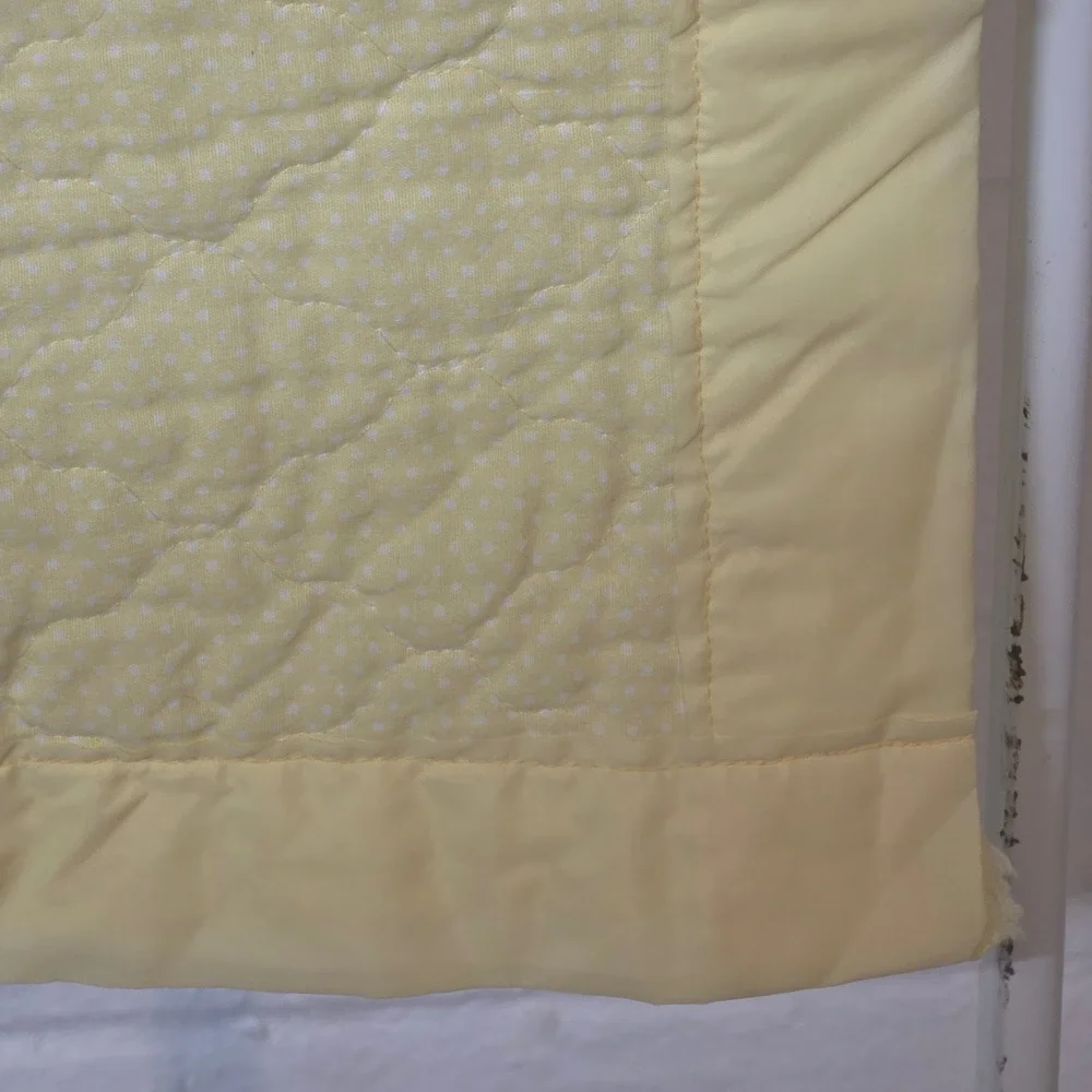 Vintage‎ 1980 Hallmark Koala Bear Baby Quilt Yellow Floral Worlds Greatest